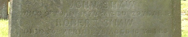 inscription on an old sandstone gravestone