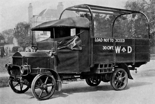 four wheeled lorry with WD markings