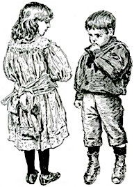 two victorian children