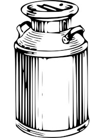 graphic of milk churn