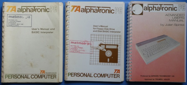 front covers oof three computer manuals